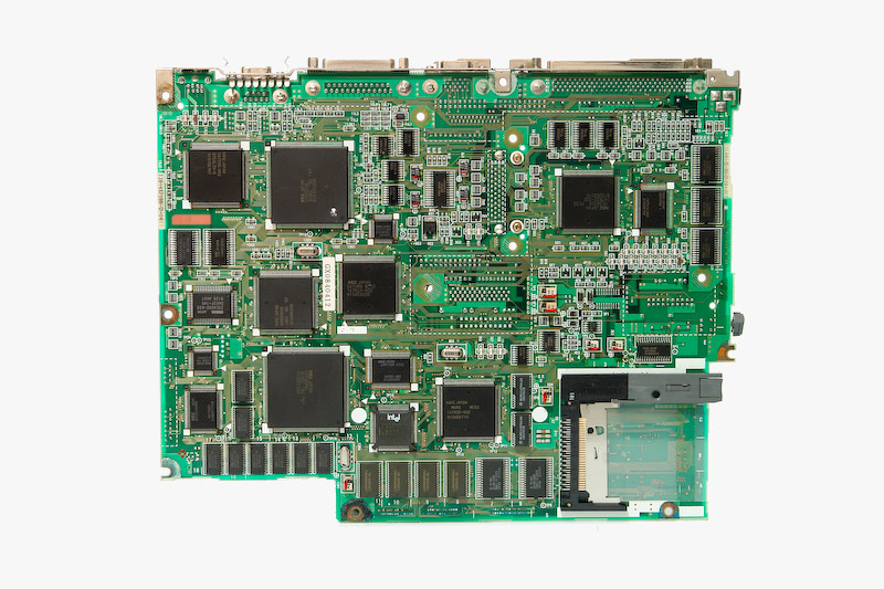 NEC PC-9801NS/E（98NOTE SX/E)。80386SX-16MHz。マザーボード裏面1