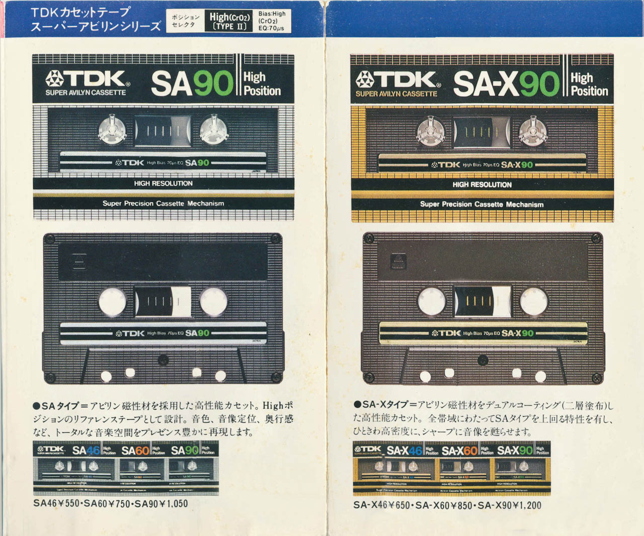 カセットテープ　メタルテープ　TDK MA-X90 10本