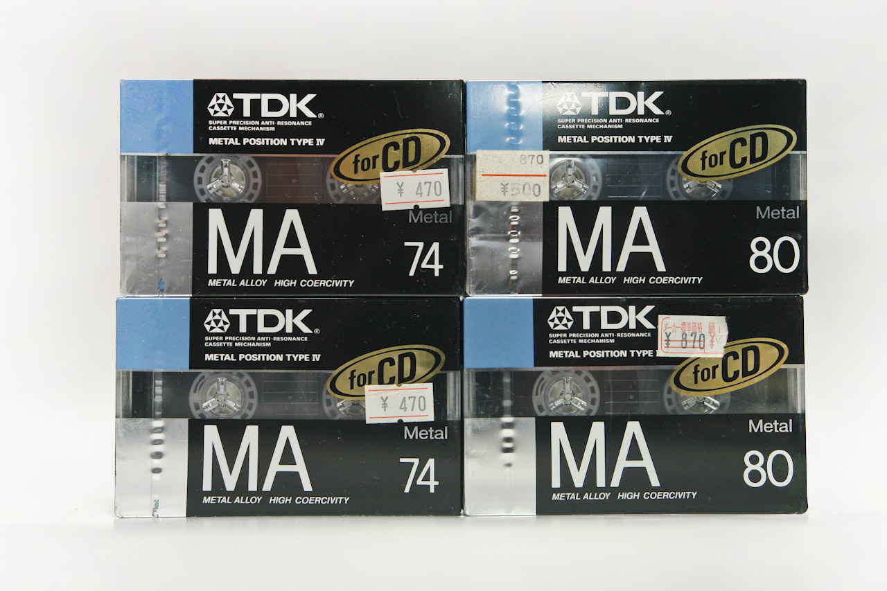 市場 TDK MA80R 廃盤商品メタルカセットテープ - オーディオ機器