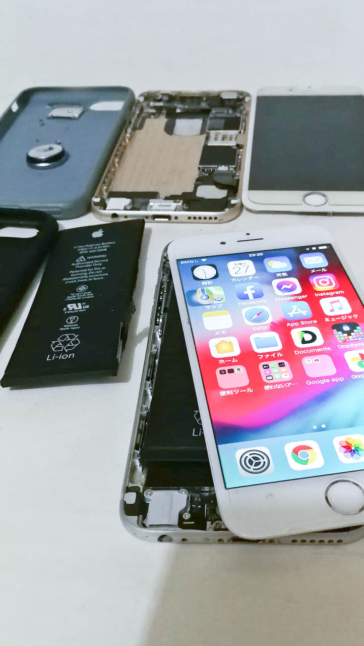 apple iphone6 分解・ニコイチ・電池・液晶・修理・交換5